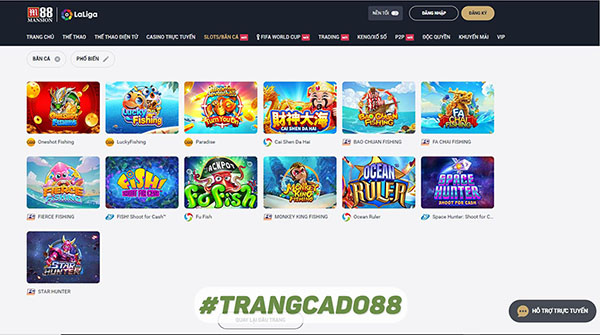 Game slots bắn cá M88