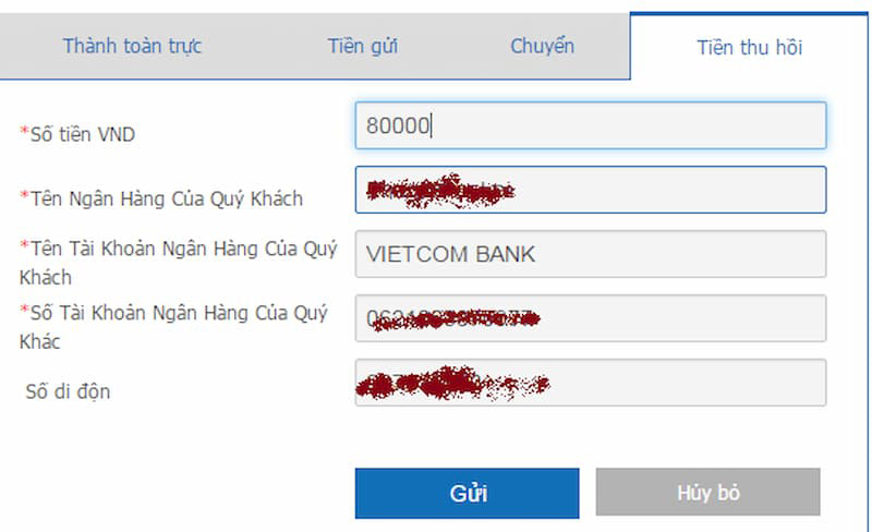 hướng dẫn rút tiền cmd368