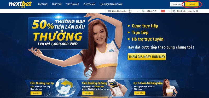 hướng dẫn đăng ký nextbet cho máy tính điện thoại