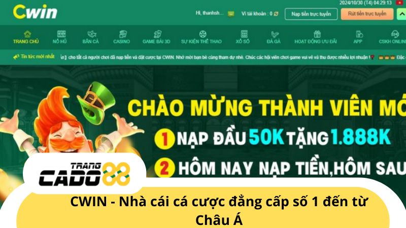 CWIN - Thương hiệu nhà cái cá cược đẳng cấp đến từ Châu Á