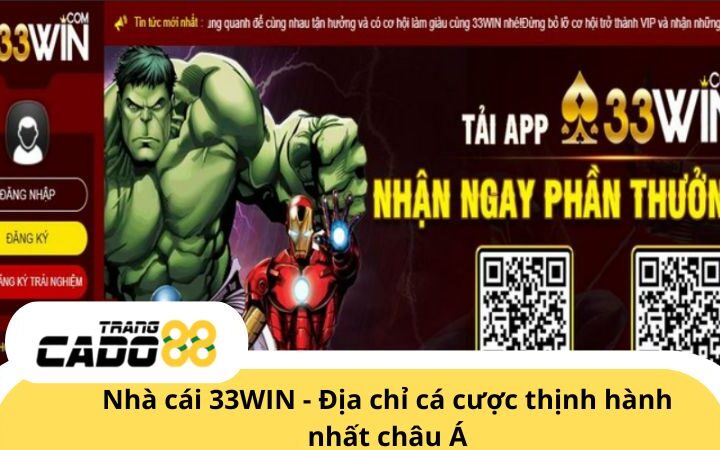 33WIN - Trang cá cược trực tuyến thịnh hành nhất châu Á